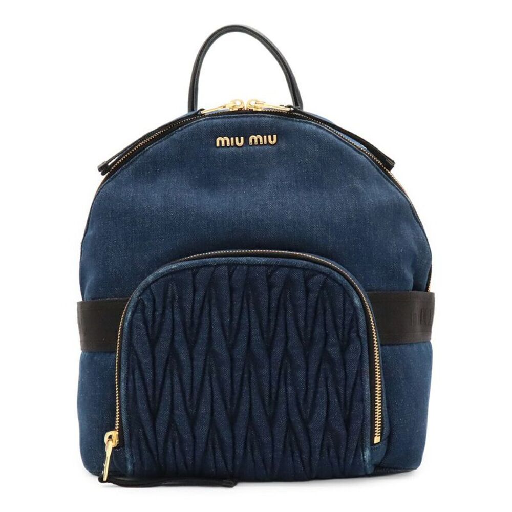 Miu Miu Denim Backpack